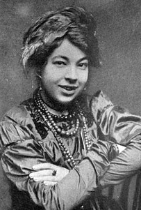 Gammel foto af Pamela Colman-Smith