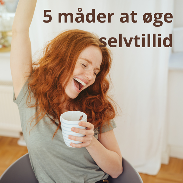 woman victoriously raising her hand with a text saying 5 ways to gain self esteem